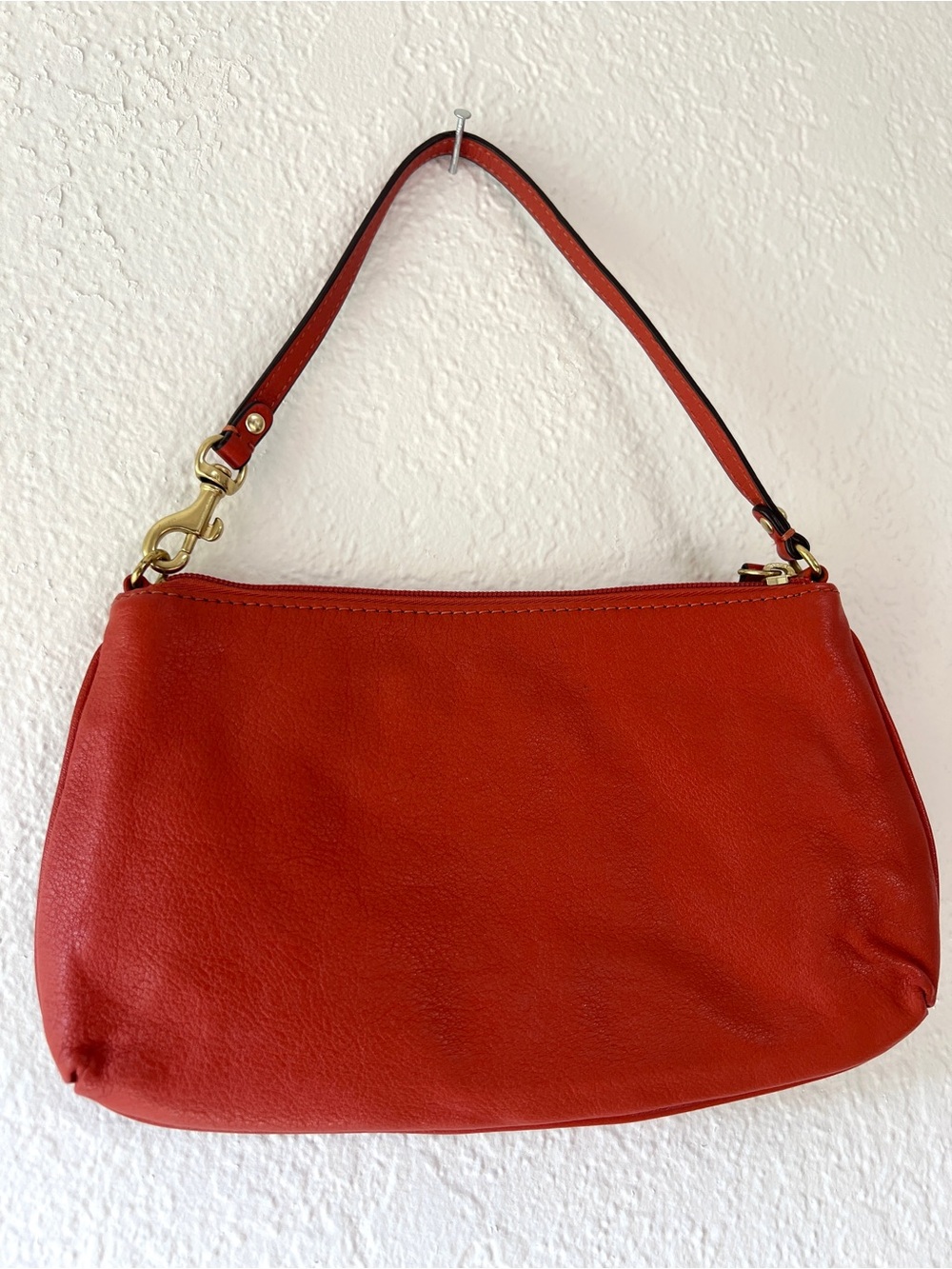 COACH Ashley large red leather wristlet wallet purse EUC - Picture 6 of 9